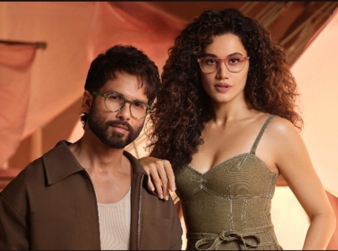 Shahid Kapoor Joins Taapsee Pannu for Vogue Eyewear India